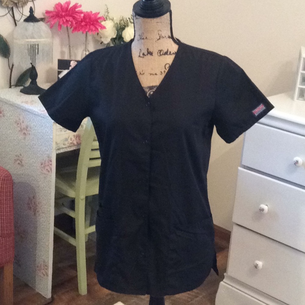 Black Cherokee Scrub top/lab coat (XXS.)
